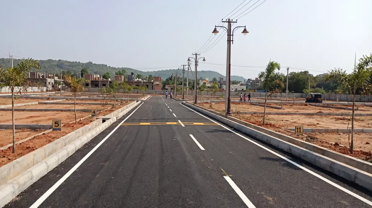 Internal blacktop roads — land for sale near Amaravati, buy land in Amaravati