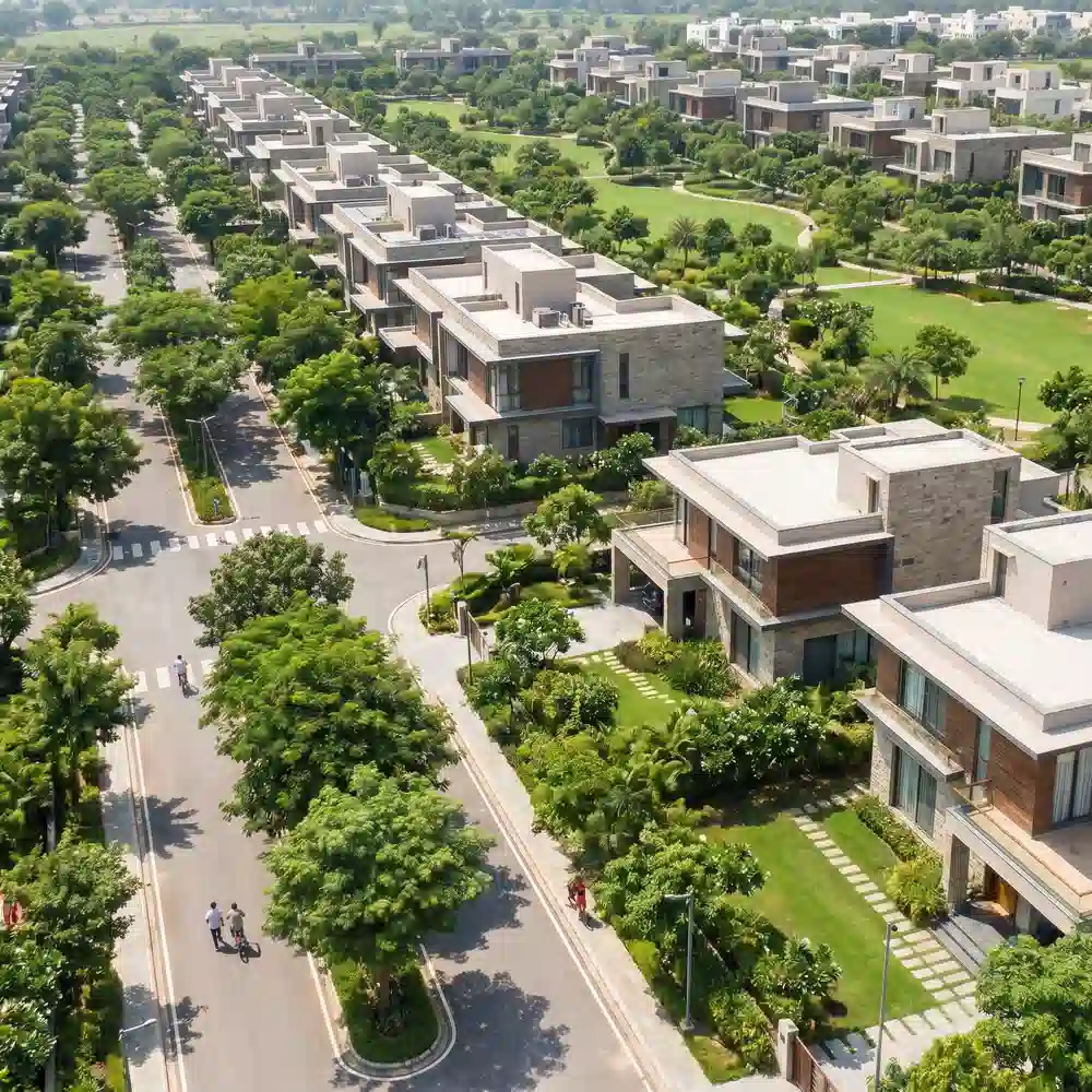 Villas in Kaza — luxury villas with gardens and tree-lined streets