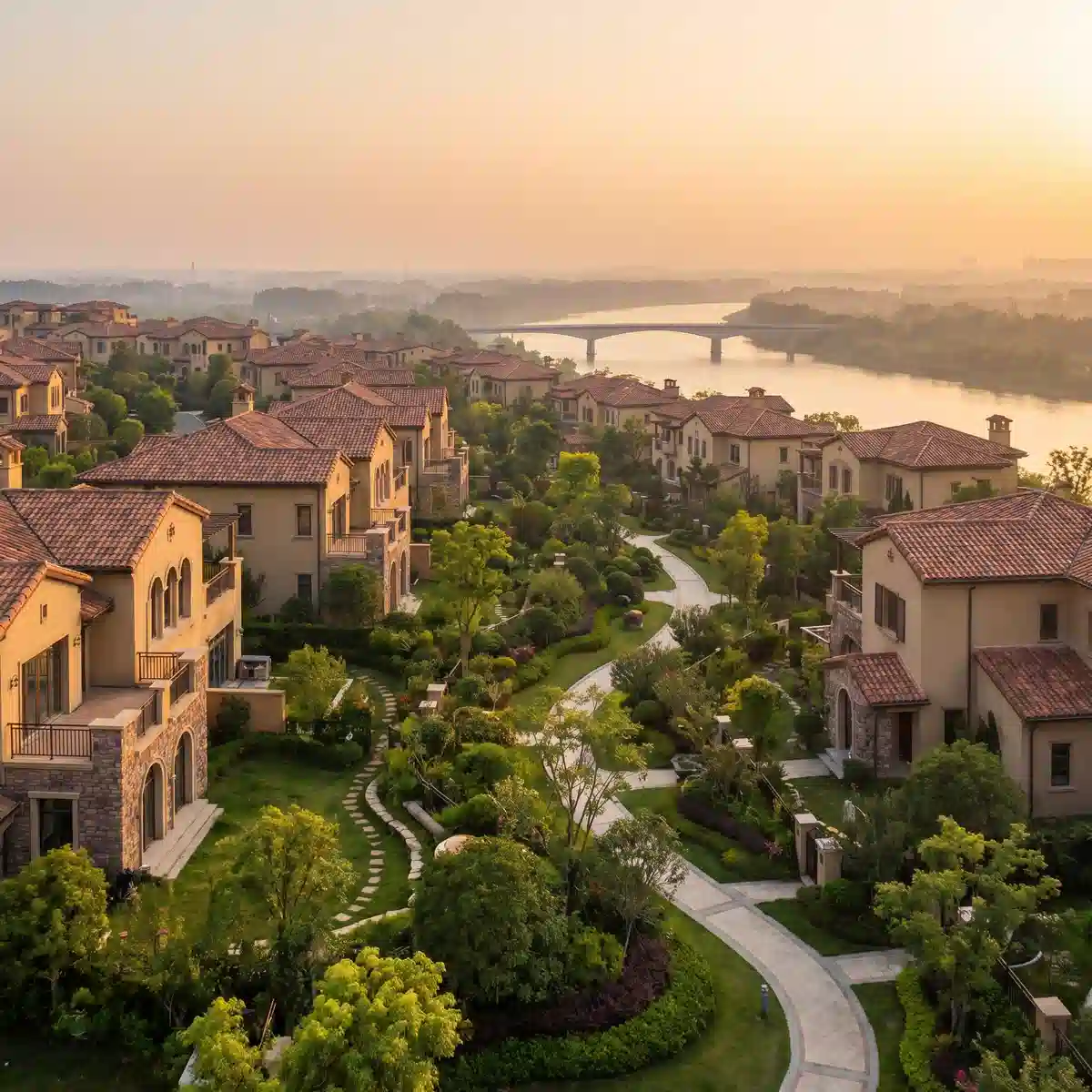 Villas in Vijayawada — luxury villas with gardens and tree-lined streets